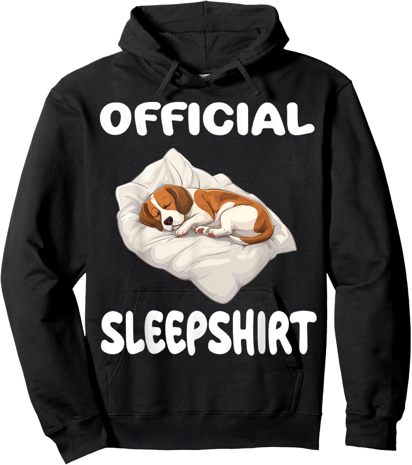 Beagle Dog Official Sleepshirt Pajamas Nightgown Men Women Kids Hoodie - Hoodie | Black