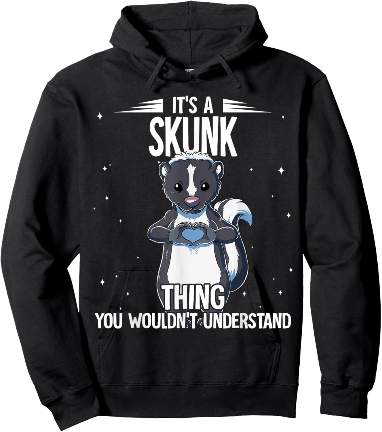 Its A Skunk Thing Skunk Hoodie - Hoodie | Black