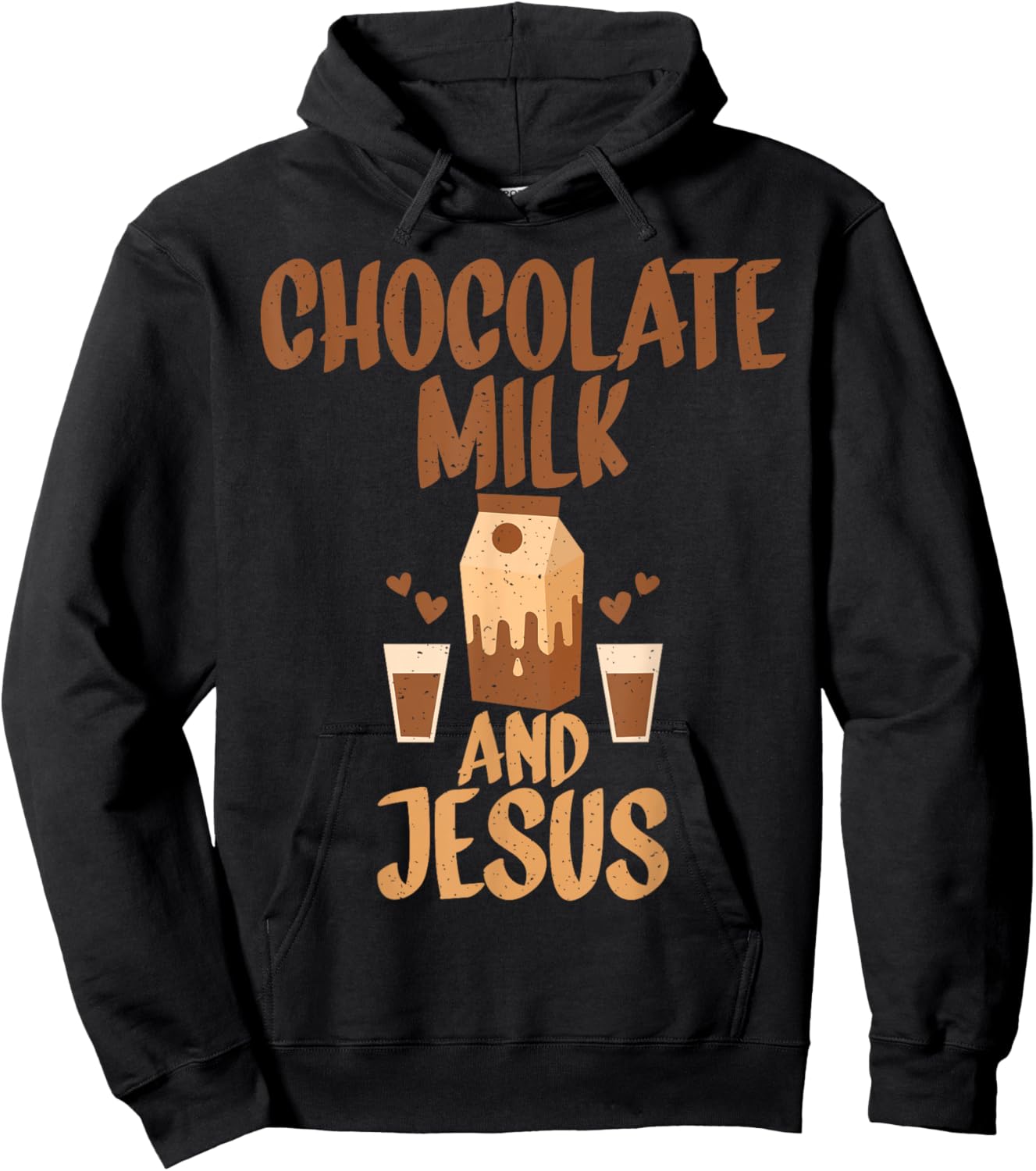 Chocolate Milk and Jesus Chocolate Milk Hoodie - Hoodie | Black