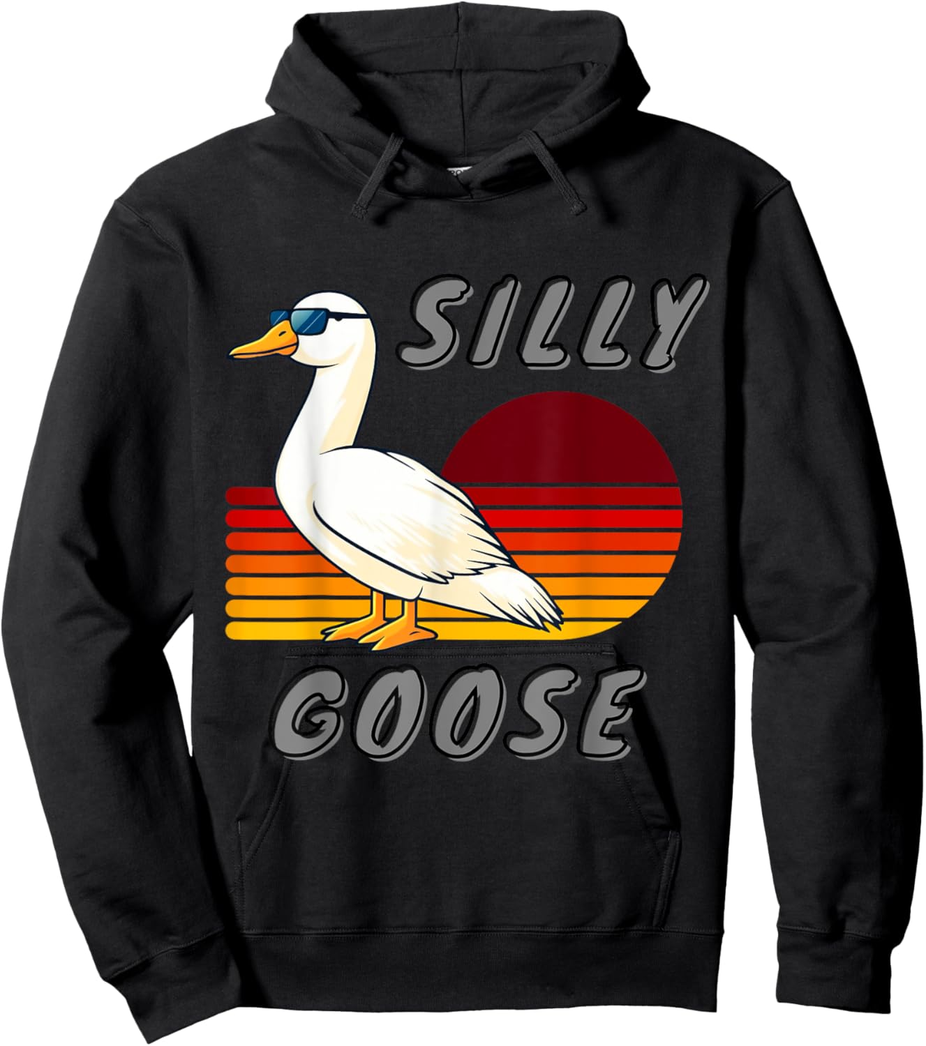 Duck and Goose Silly Goose Gifts Store Untitled Goose Outfit Hoodie - Hoodie | Black