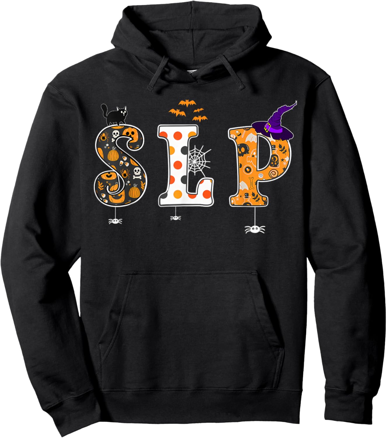 Speech Language Pathologist Speech Therapy SLP Halloween Hoodie - Hoodie | Black