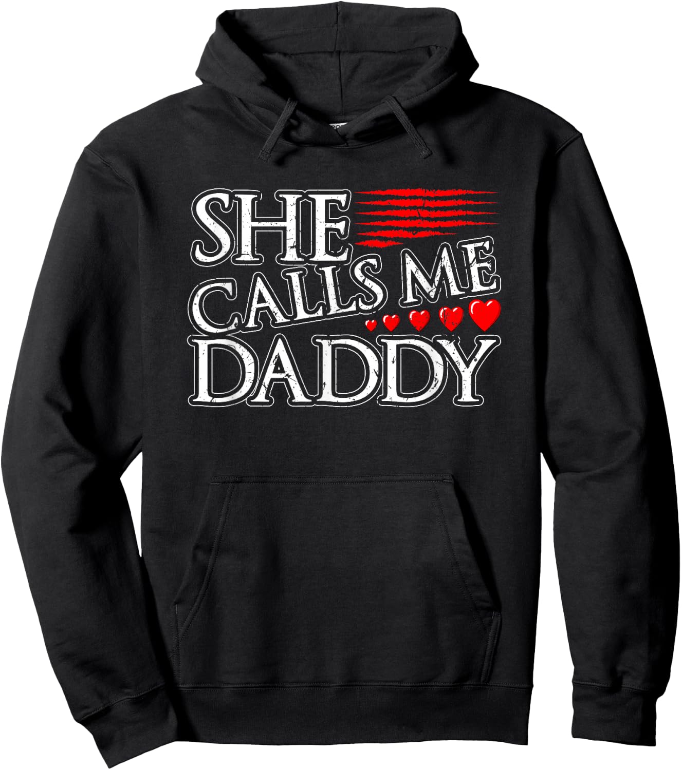 She Calls Me Daddy Sexy DDLG Kinky BDSM Sub Dom Submissive Hoodie - Hoodie | Black