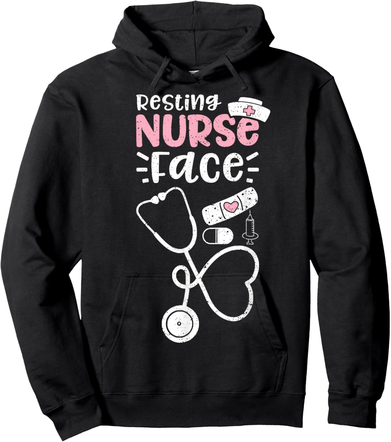 Resting Nurse Face Hoodie - Hoodie | Black