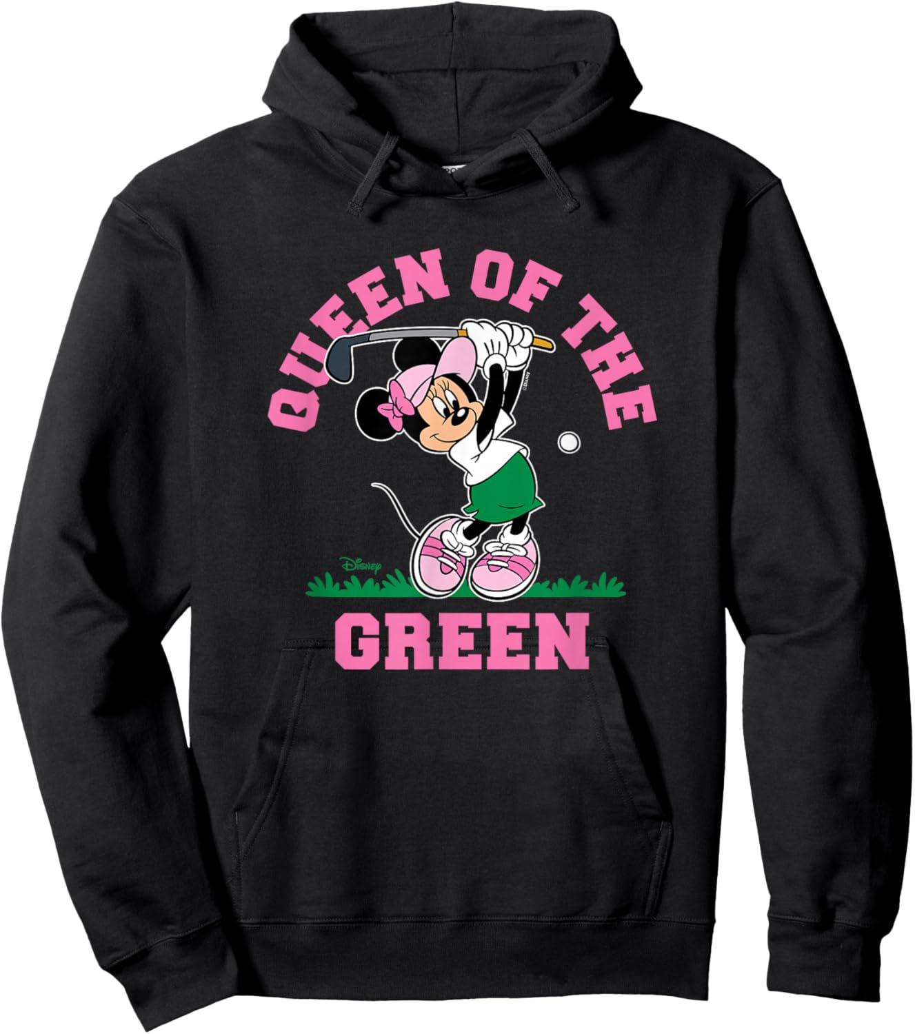 Minnie Mouse - Golfing Queen of The Green Hoodie - Hoodie | Black