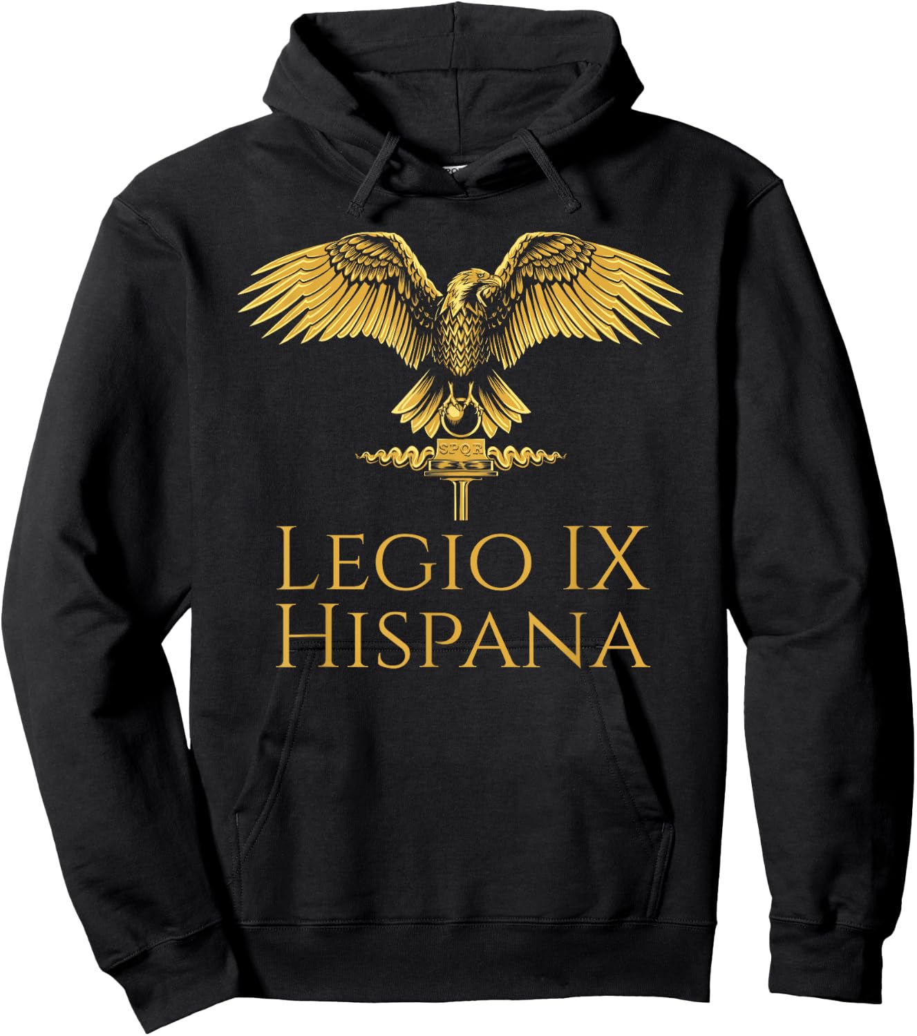 Legio IX Hispana - Ancient Roman Legion - SPQR Aquila Hoodie - Hoodie | Black