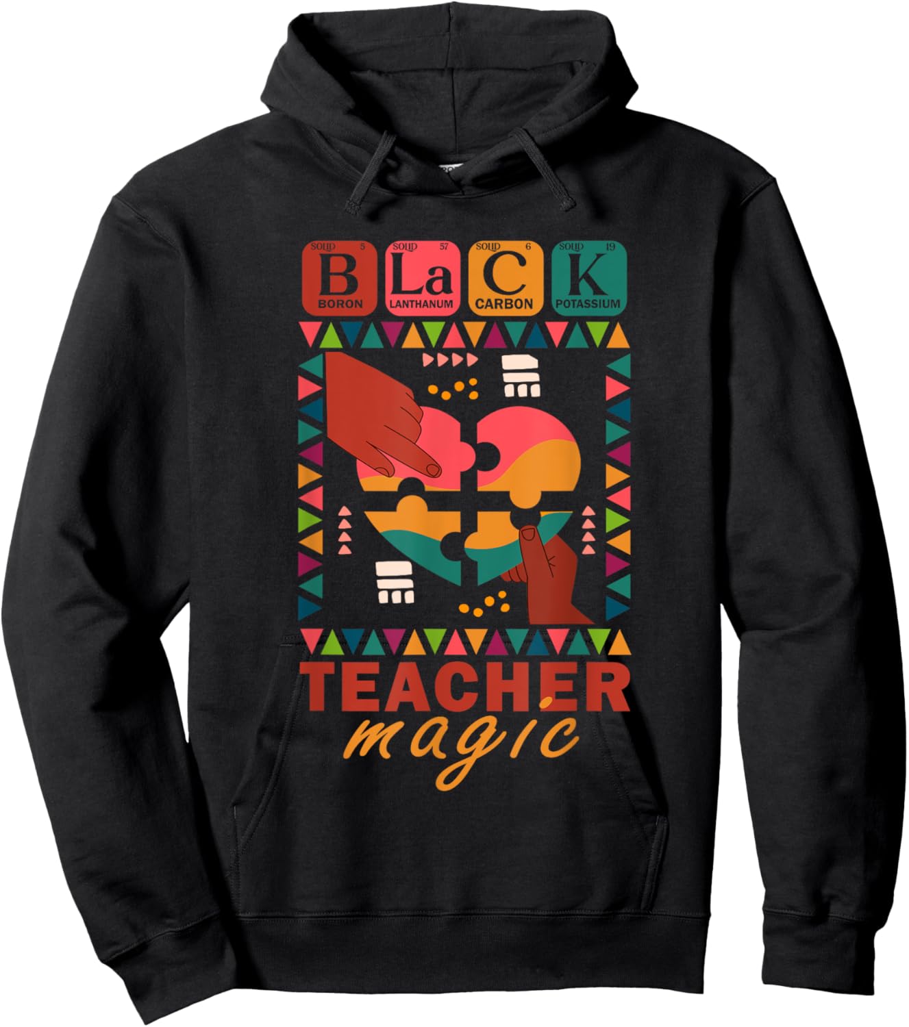 Black Teacher Magic African American Teacher Black History Hoodie - Hoodie | Black
