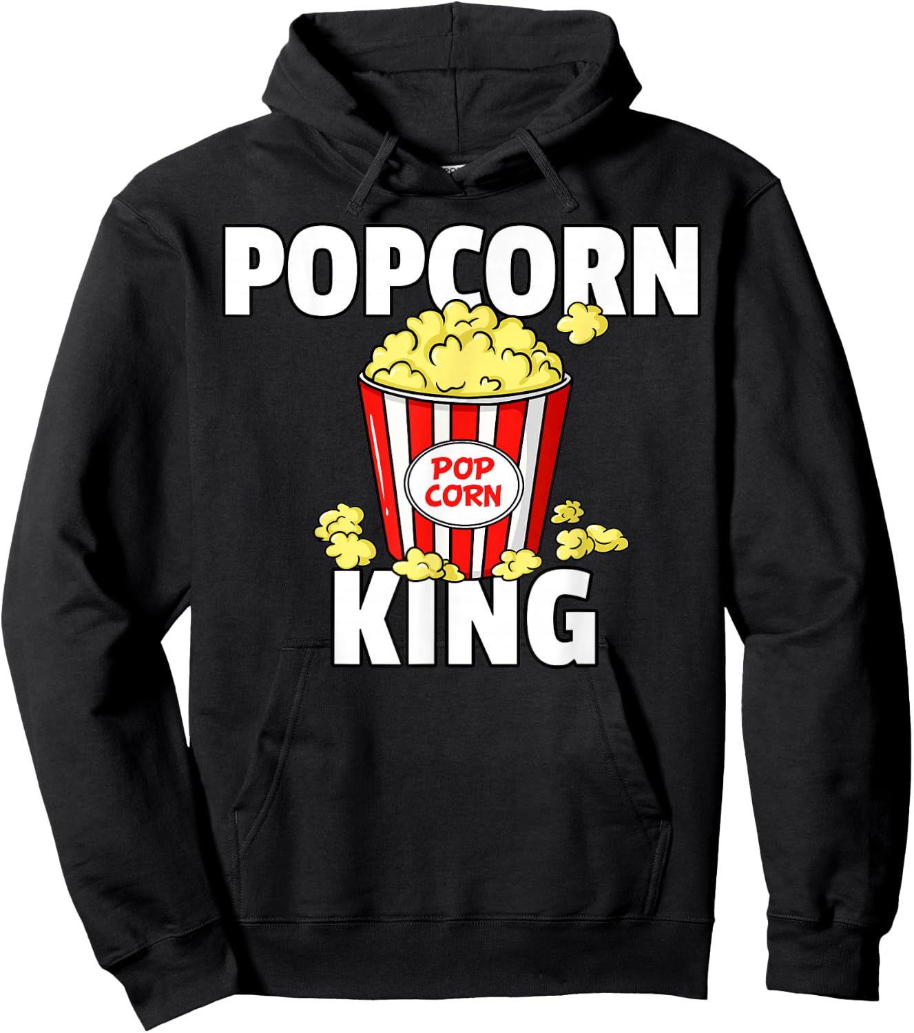 Popcorn King Cinema Movie Snack Hoodie - Hoodie | Black