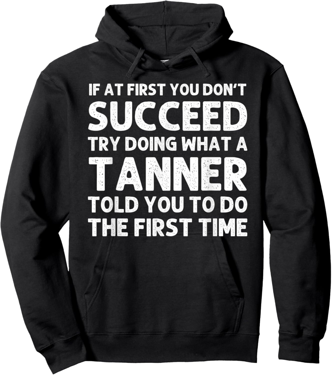 TANNER Funny Surname Family Tree Birthday Reunion Idea Hoodie - Hoodie | Black