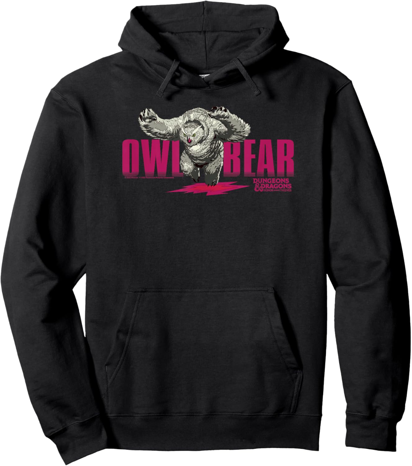 Dungeons & Dragons: Honor Among Thieves Owlbear Center Logo Hoodie - Hoodie | Black