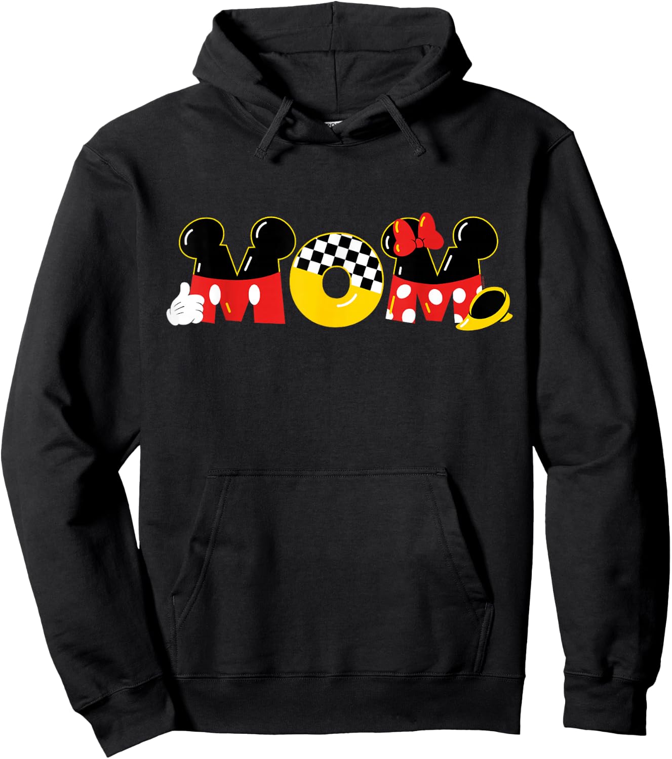 Disney Mickey Mouse & Minnie Mouse Mom Mother’s Day Birthday Hoodie - Hoodie | Black