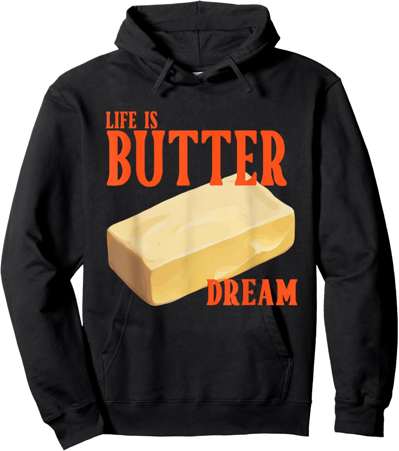 Life Is Butter Dream Apparel Hoodie - Hoodie | Black
