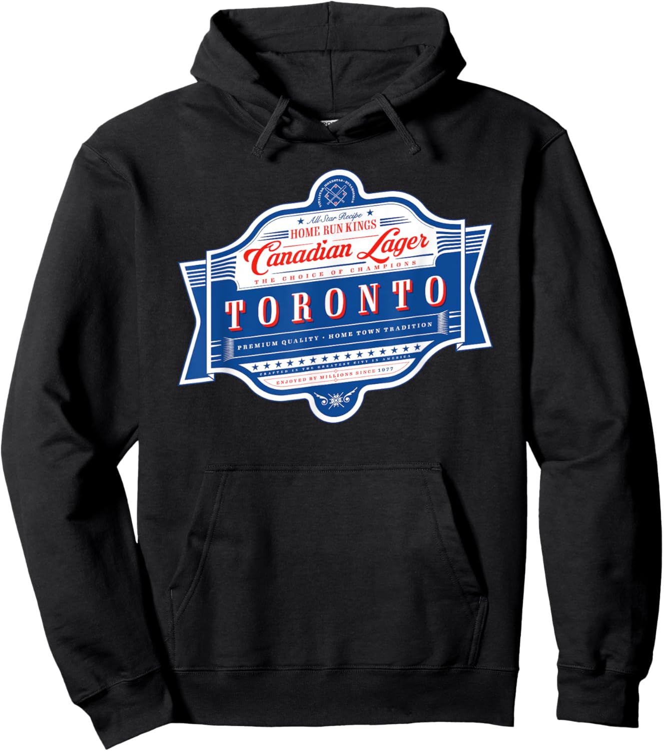 Vintage Toronto Beer Label - Cananadian Pride Hoodie - Hoodie | Black