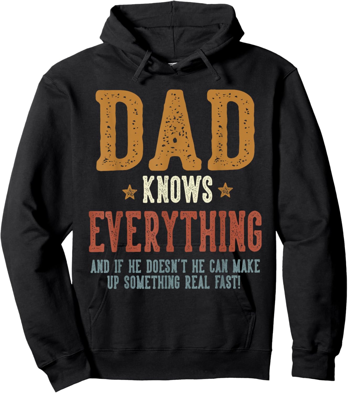 Dad Knows Everything - Humorous Father's Day Dad Hoodie - Hoodie | Black