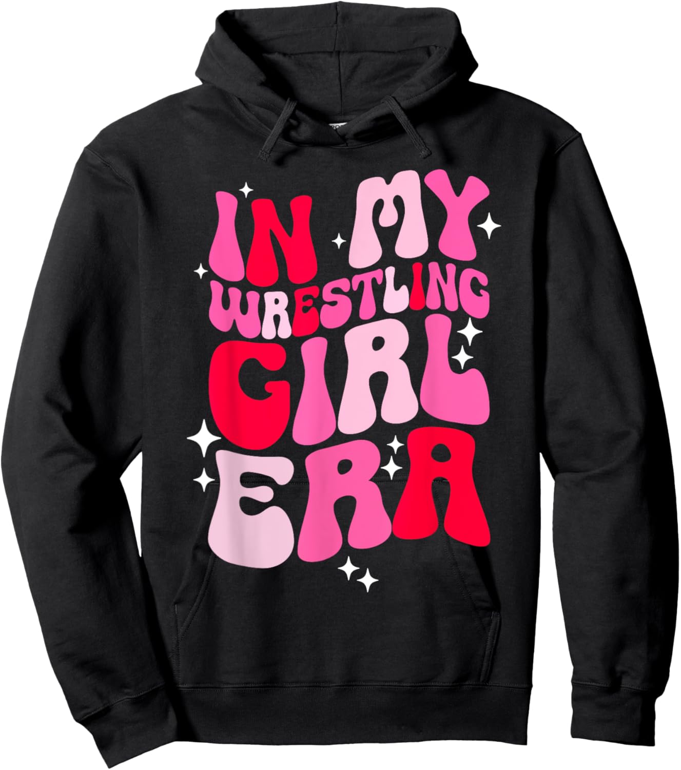 In My Wrestling Girl Era Wrestler Wrestle Groovy Women Hoodie - Hoodie | Black
