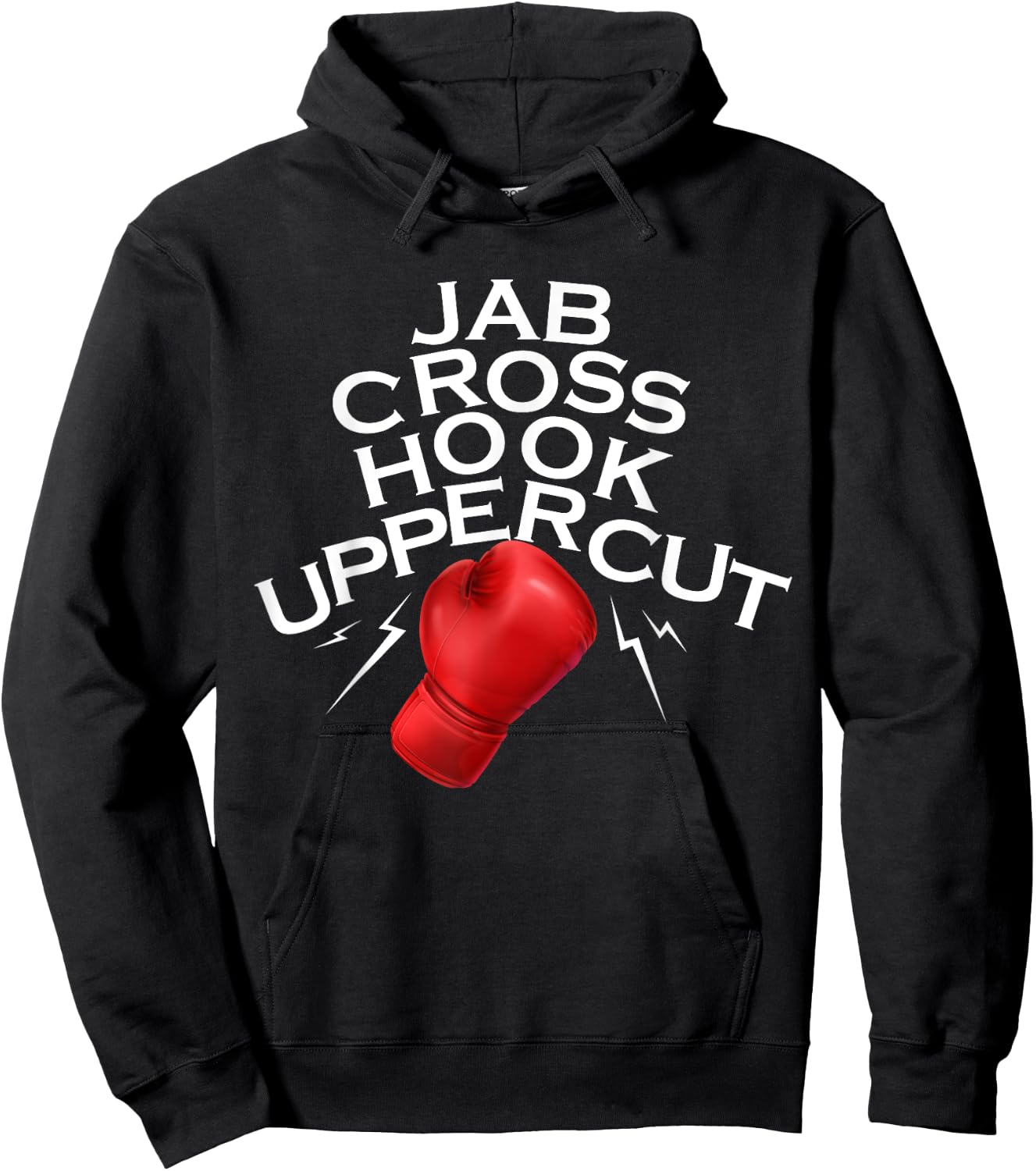 Jab Cross Hook Uppercut Boxer Funny Boxing Training MMA Gym Hoodie - Hoodie | Black