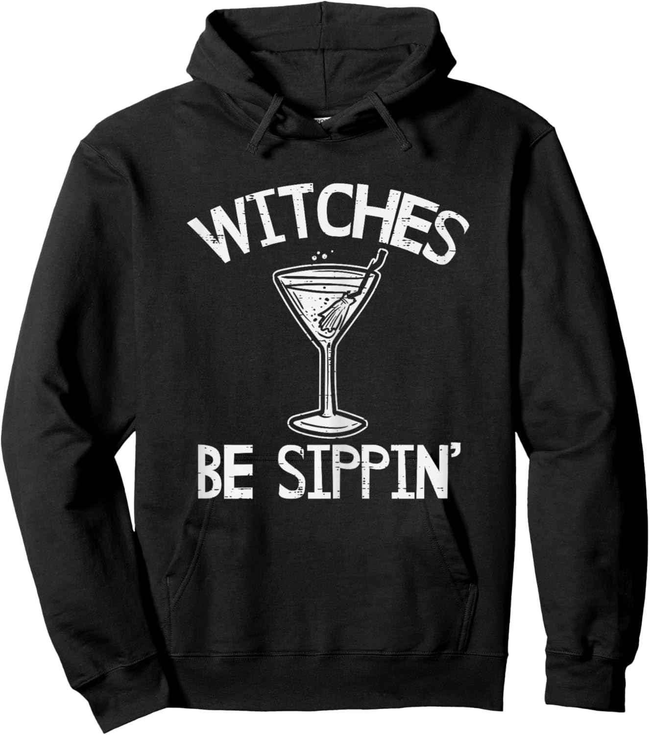 Halloween Witches Be Sippin Funny Costume Party Mom Women Hoodie - Hoodie | Black