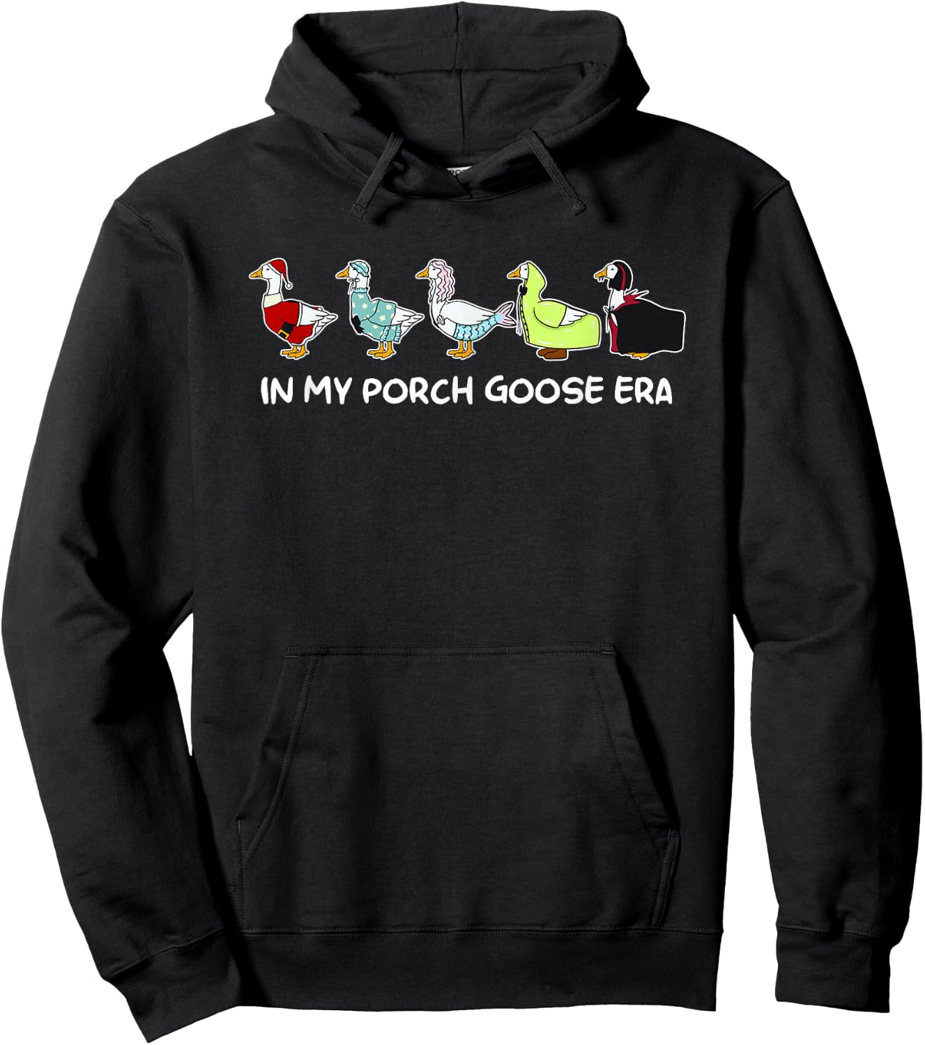 in My Porch Goose Era Hoodie - Hoodie | Black
