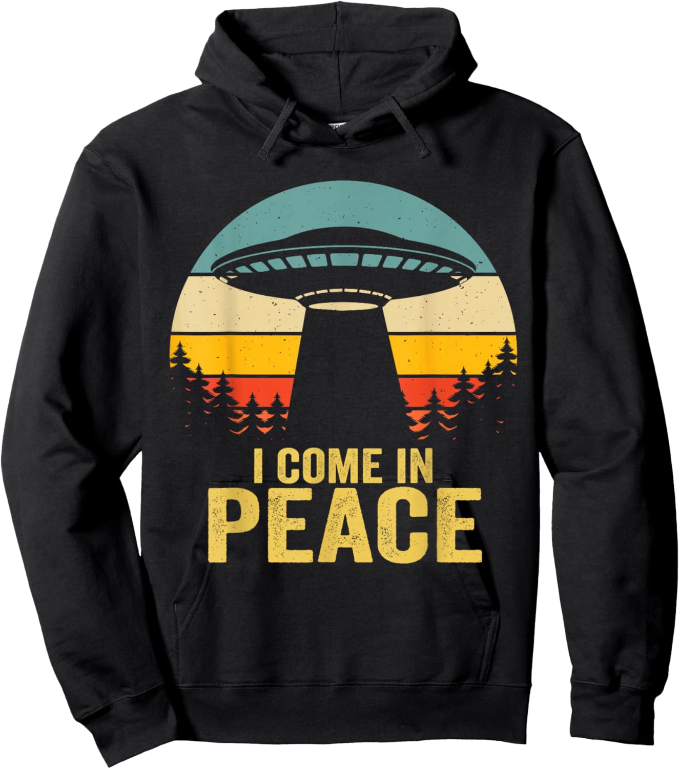 I Come In Peace im Peace Matching Couples Alien Hoodie - Hoodie | Black
