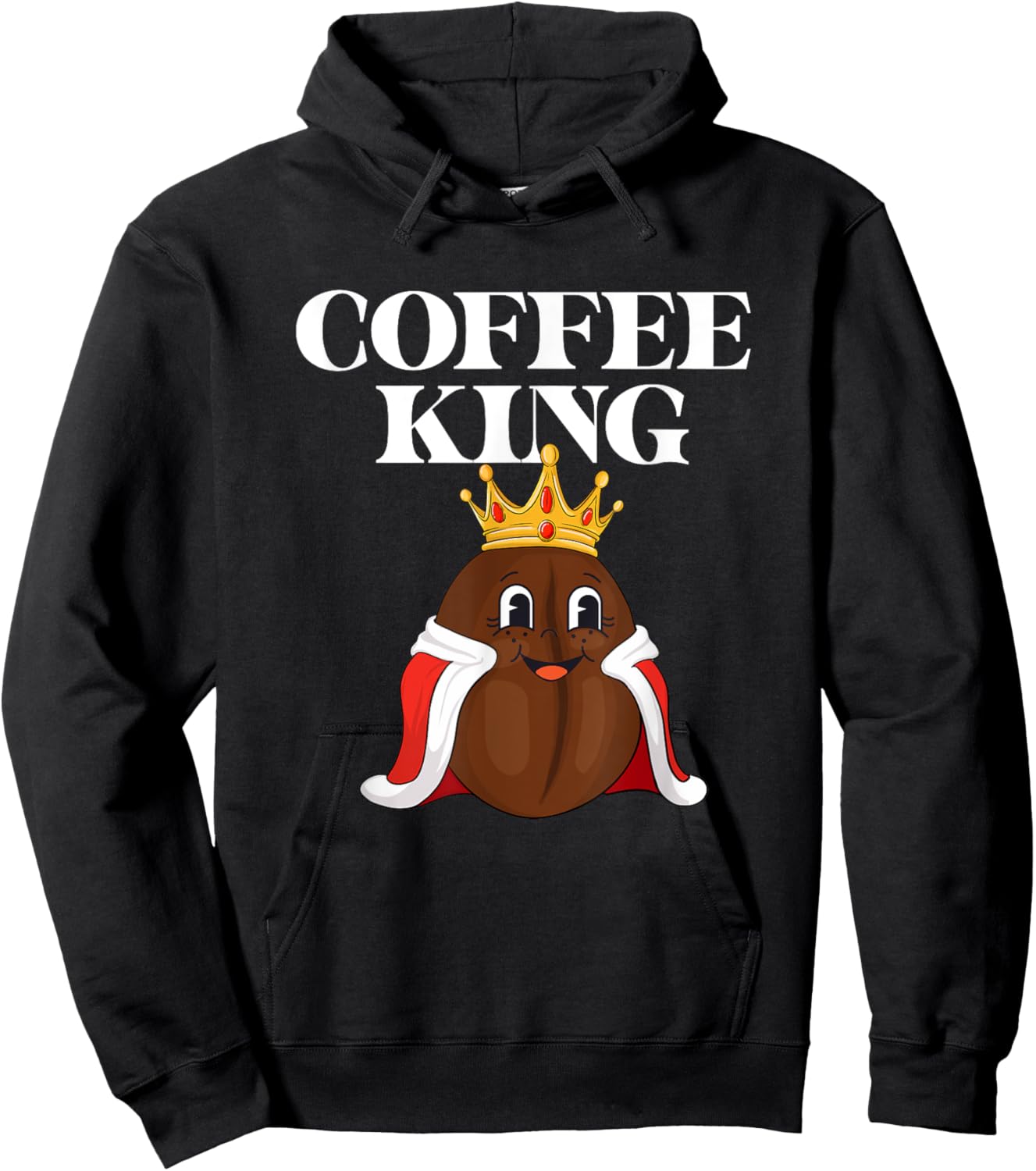 Coffee King - Coffee Lover Caffeine Lover Breakfast Hoodie - Hoodie | Black