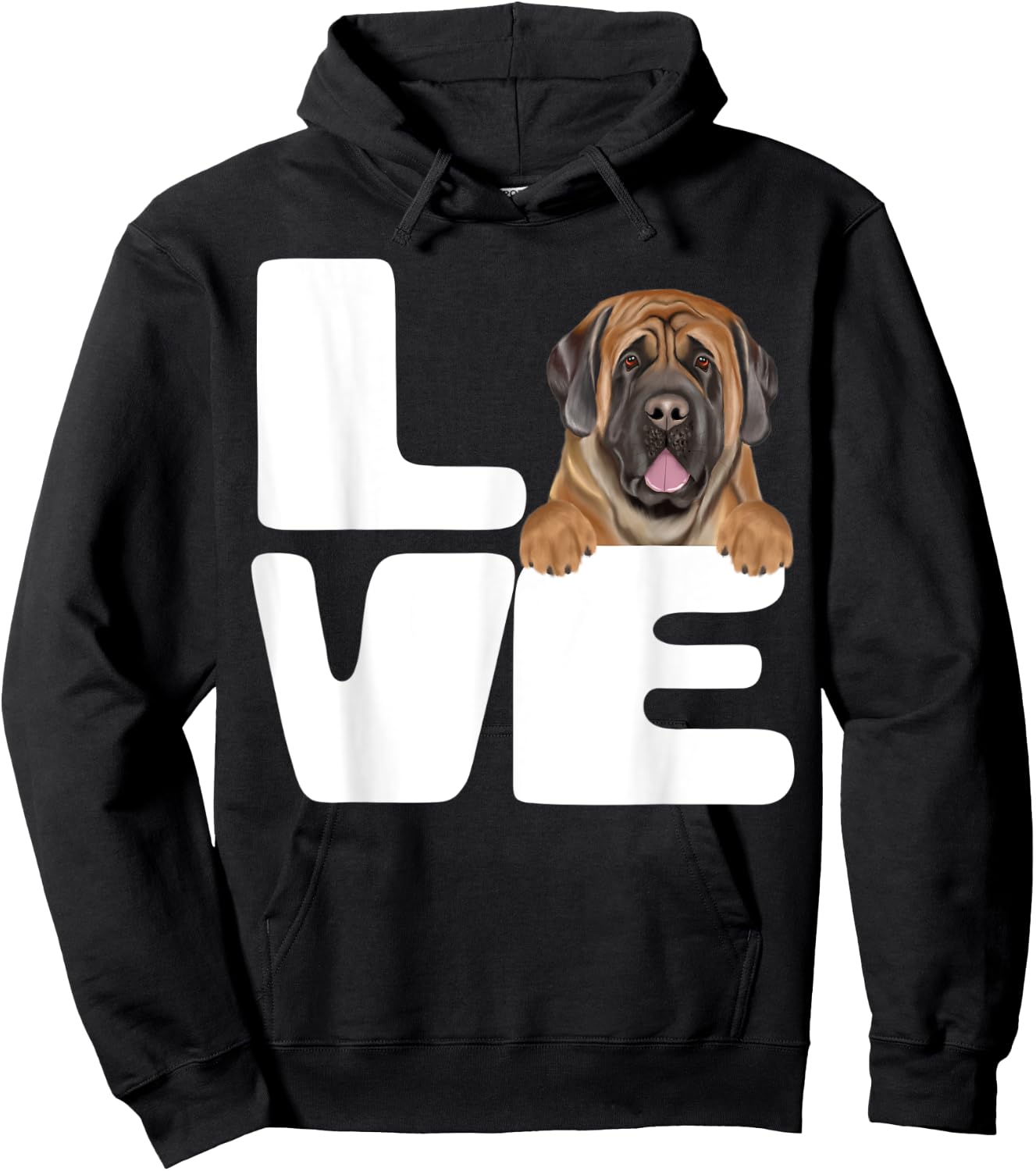 I Love My Mastiff Dog Lover Women Kids Hoodie - Hoodie | Black