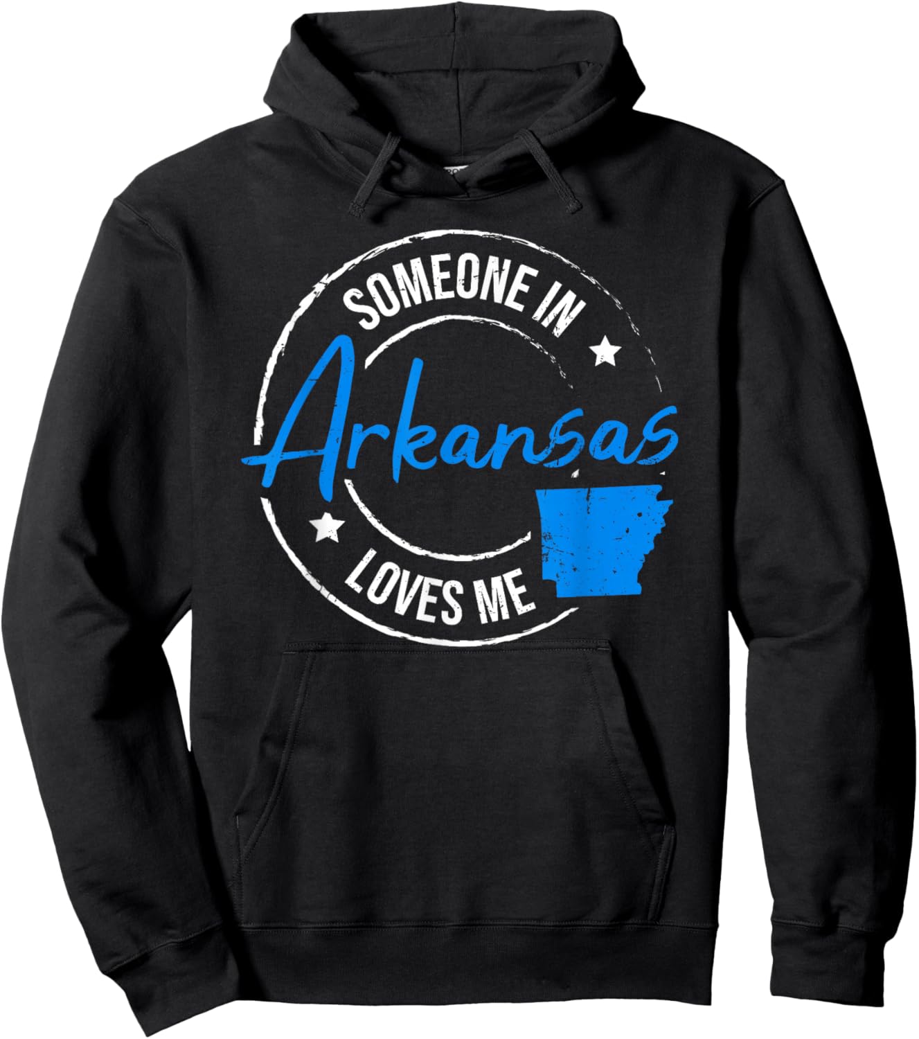 Someone in Arkansas Loves Me Arkansas Hoodie - Hoodie | Black
