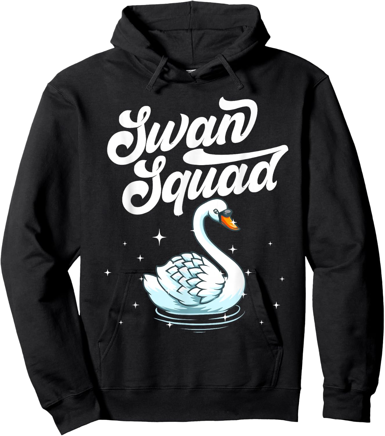 Cool Swan Women Bird Watcher Animal Waterfowl Lake Hoodie - Hoodie | Black