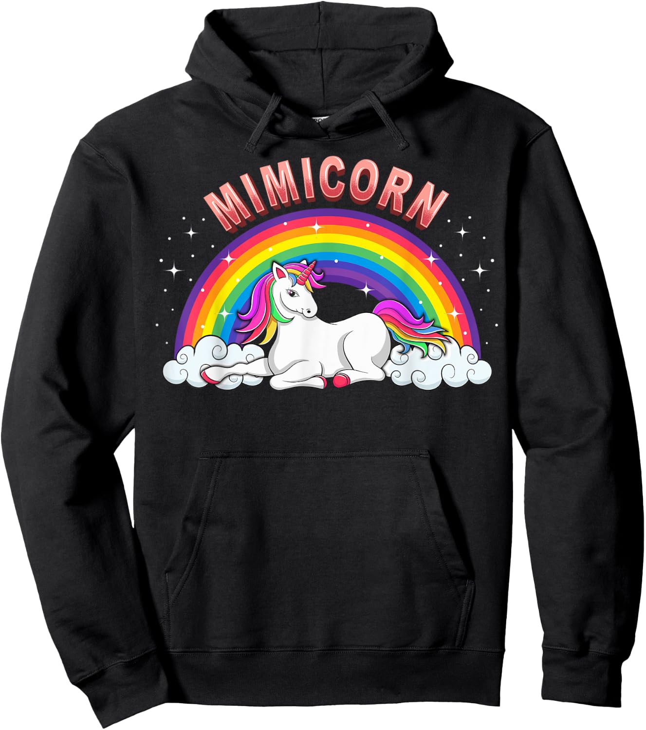 Mimicorn Shirt Mimi Unicorn Cute Graphic Hoodie - Hoodie | Black