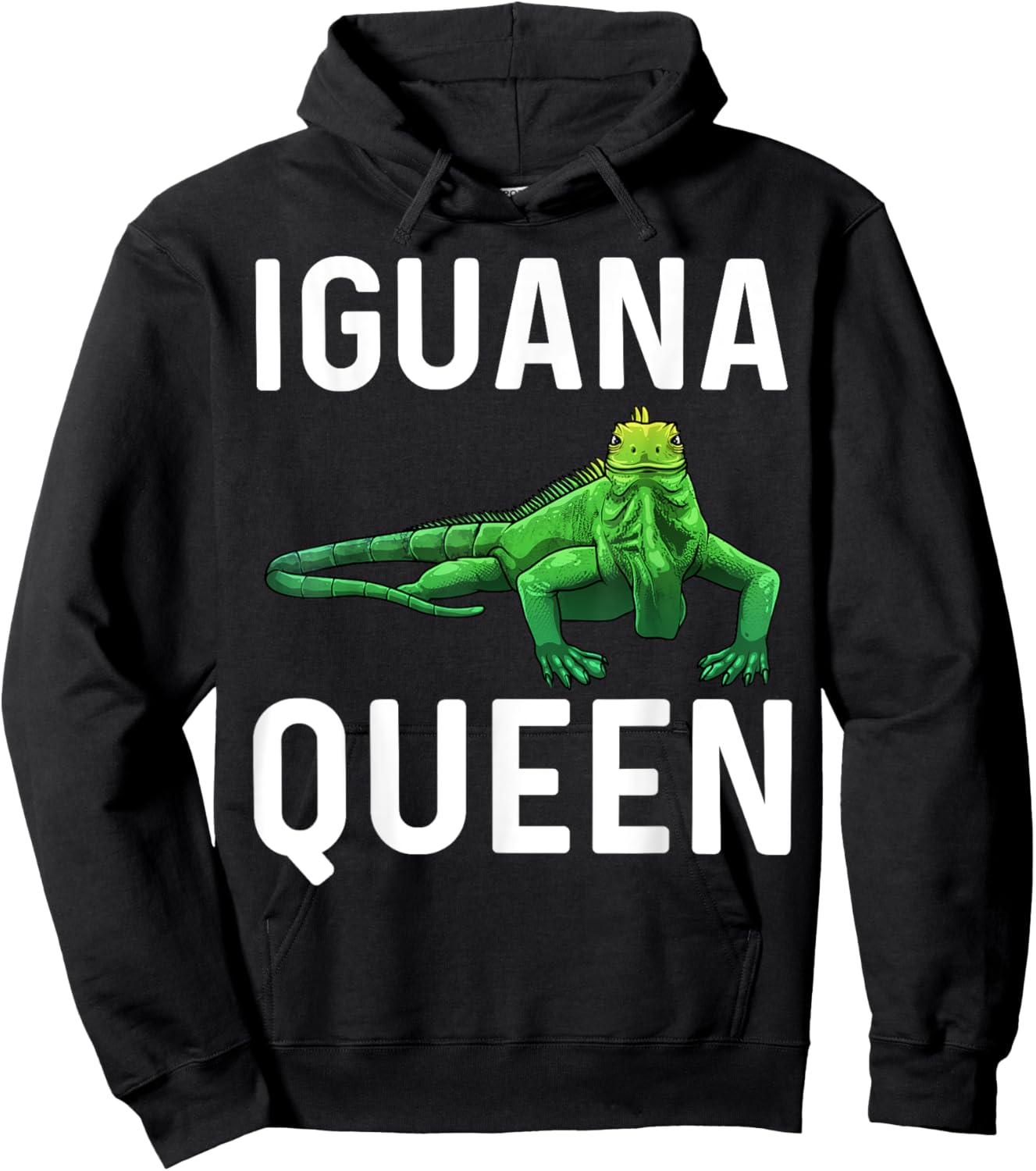 Funny Iguana Art For Girls Women Lizard Reptile Iguana Lover Hoodie - Hoodie | Black