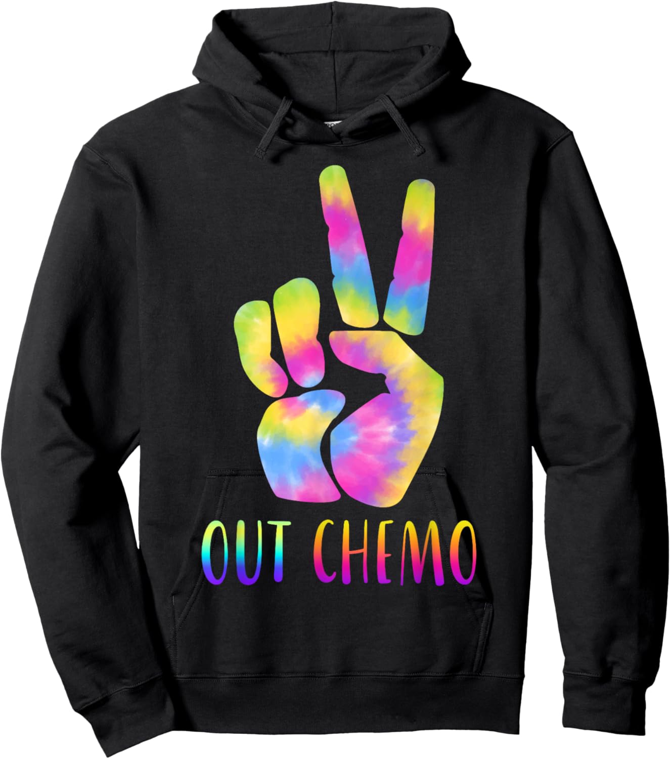 Peace-Out Chemo Last Day Of Chemo End Chemotherapy Cancer Hoodie - Hoodie | Black