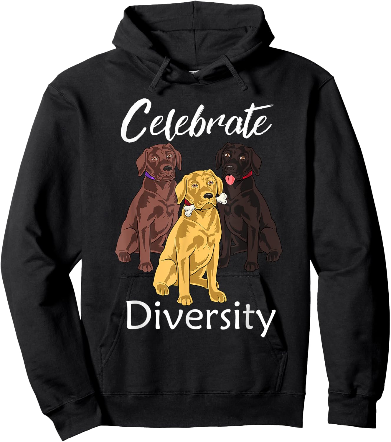 Labrador Retriever Diversity Gift Yellow Lab Gift Hoodie - Hoodie | Black