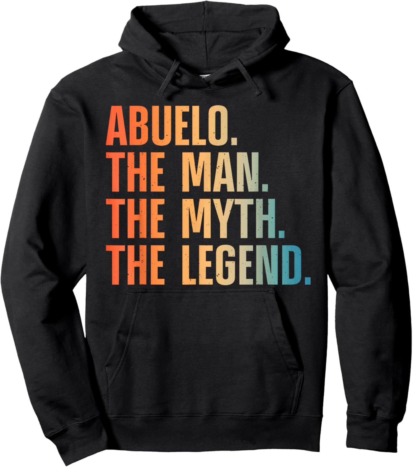 Abuelo Design For Grandpa Grandfather From Grandkids Abuelo Hoodie - Hoodie | Black