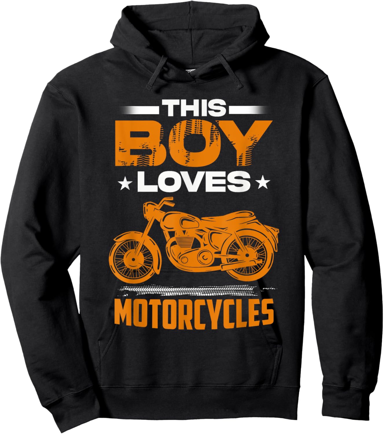 Kids Motorcycle Shirts For Boys Motor Bike Shirt For Kids Hoodie - Hoodie | Black
