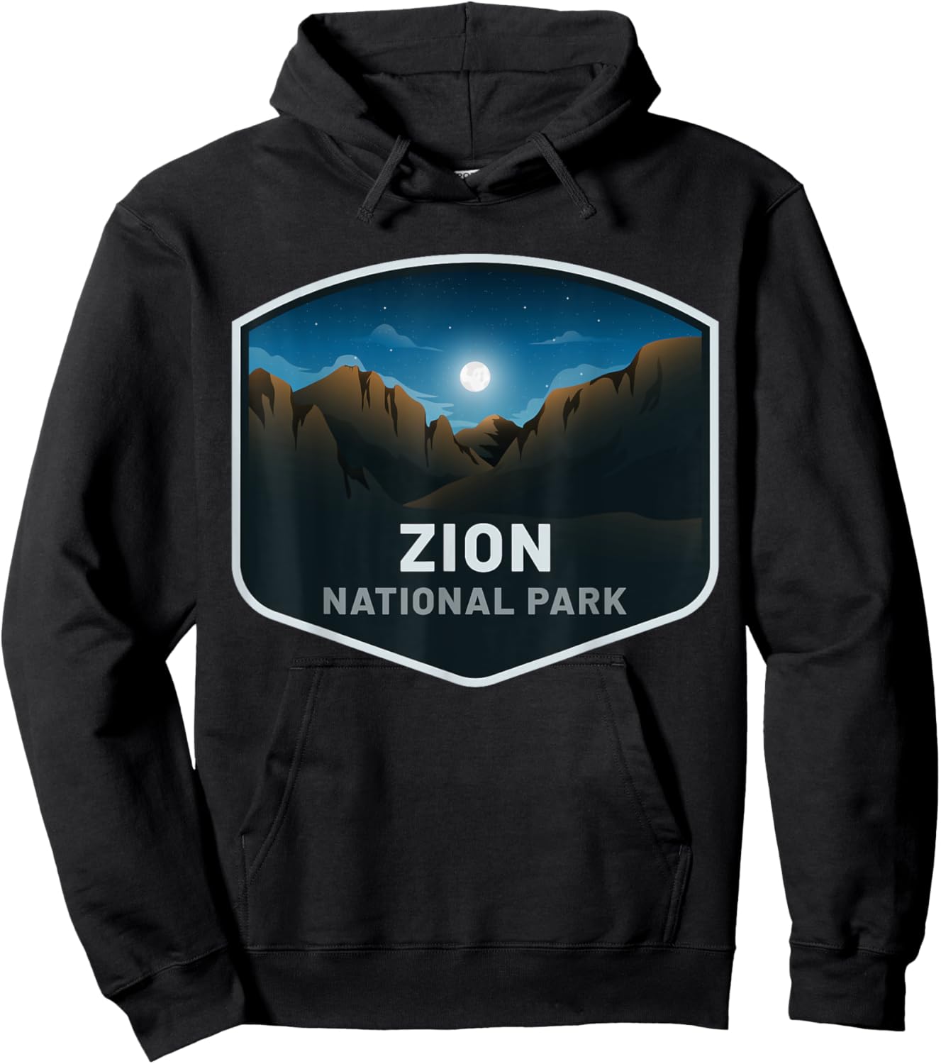 Zion National Park , Black, S Hoodie - Hoodie | Black