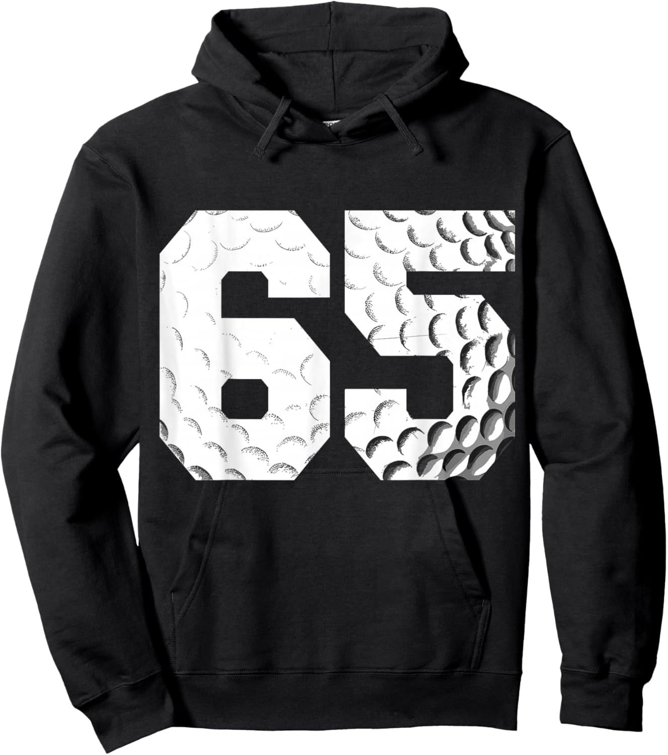 65th Birthday Men Golf Player Golf 65 Years Old Hoodie - Hoodie | Black