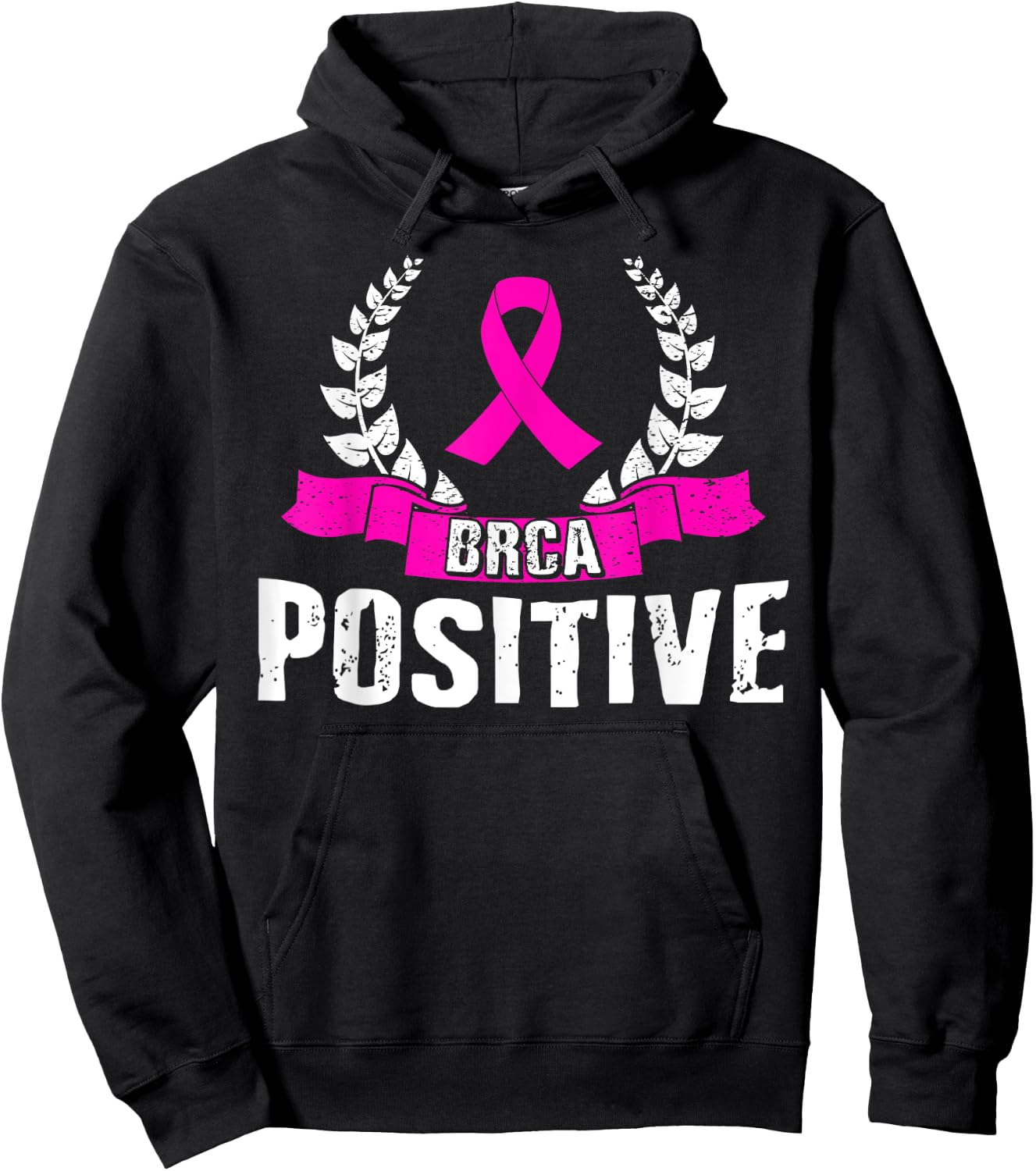 BRCA Positive Shirt Breast Cancer Awareness Survivor Hoodie - Hoodie | Black