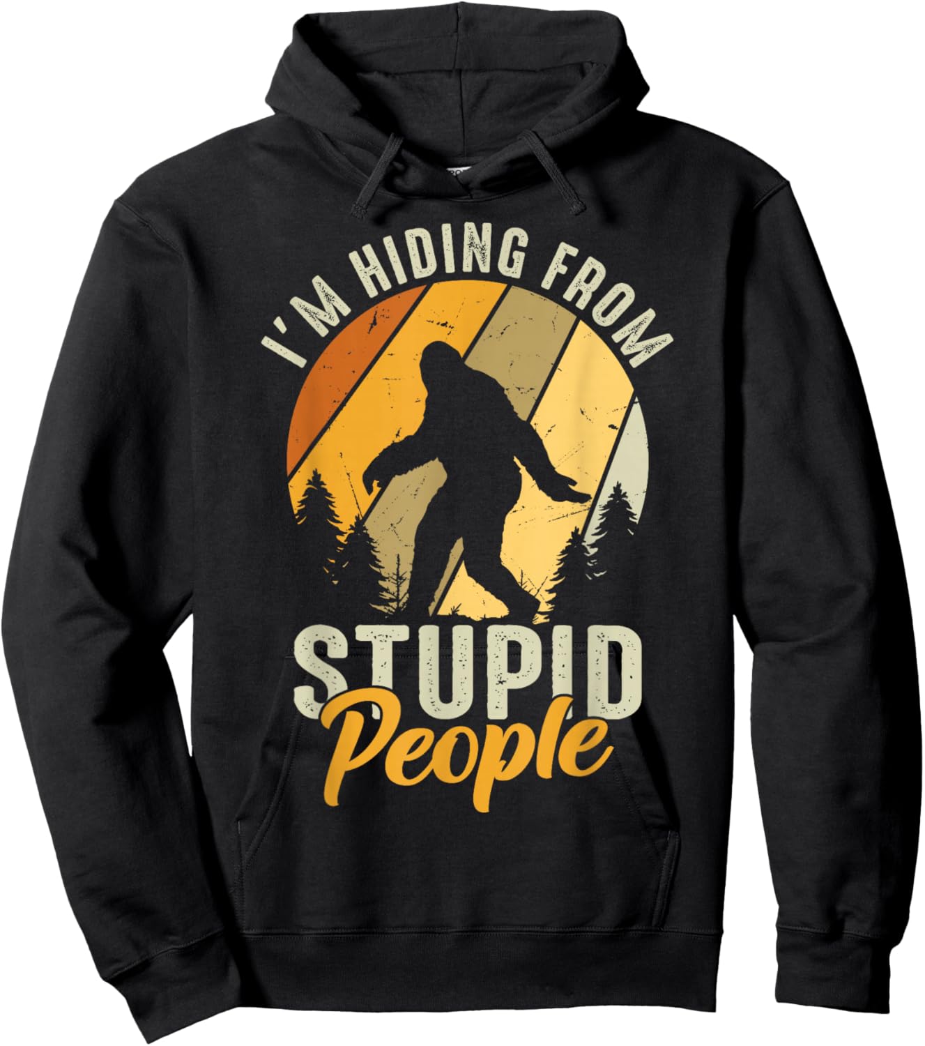 I'm Hiding from Stupid People Hoodie - Hoodie | Black