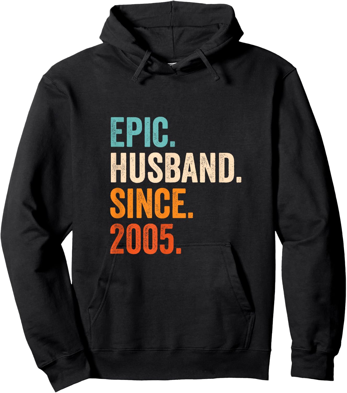 Epic Husband Since 2005 | 20th wedding anniversary 20 years Hoodie - Hoodie | Black