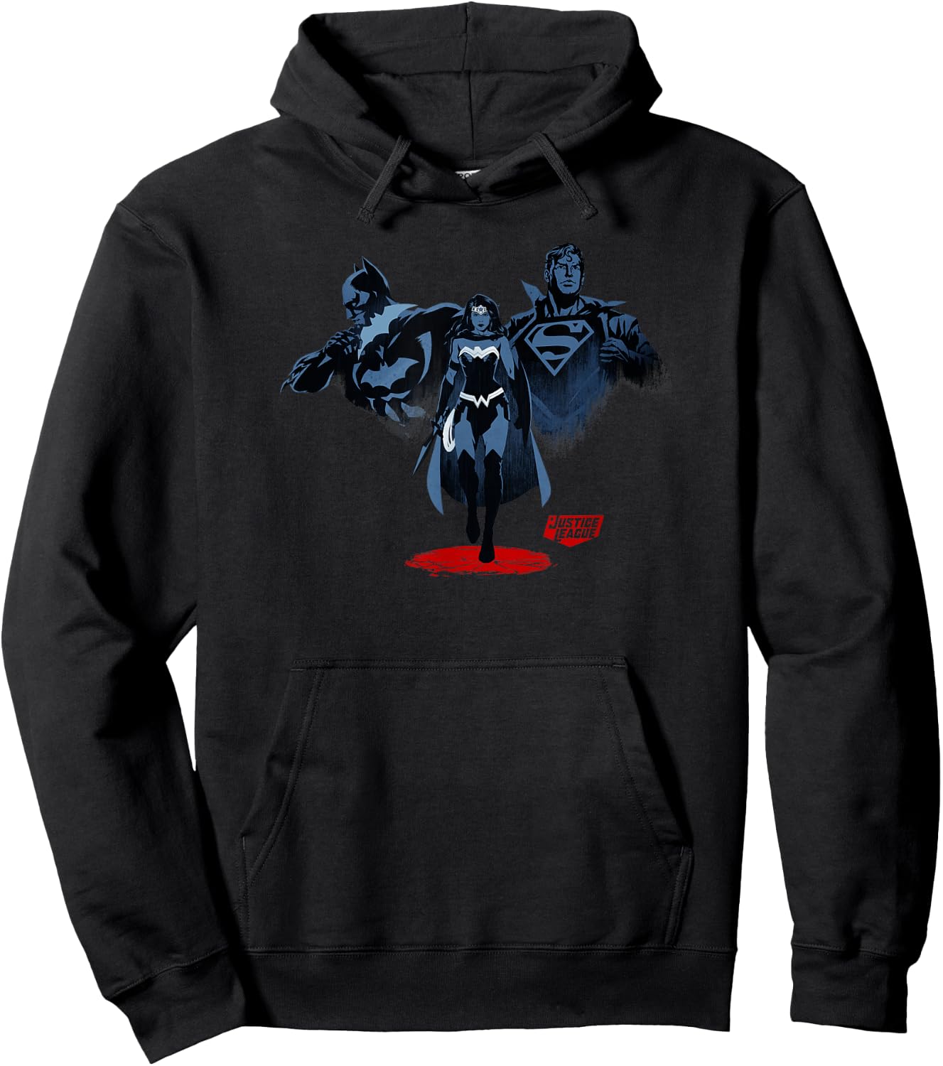 DC Comics Justice League The Big Three Superhero Group Hoodie - Hoodie | Black