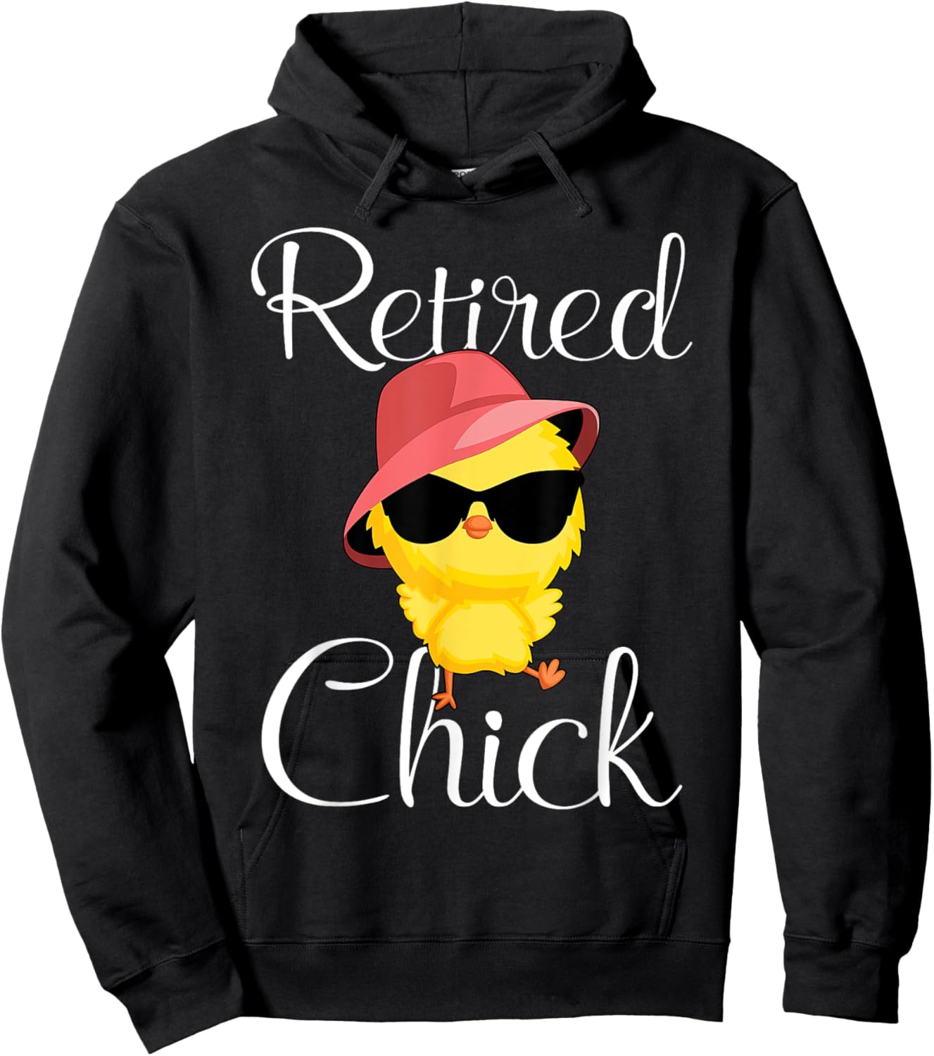 Retired Chick Retirement Plan Cool Chick Funny Chicken Lover Hoodie - Hoodie | Black