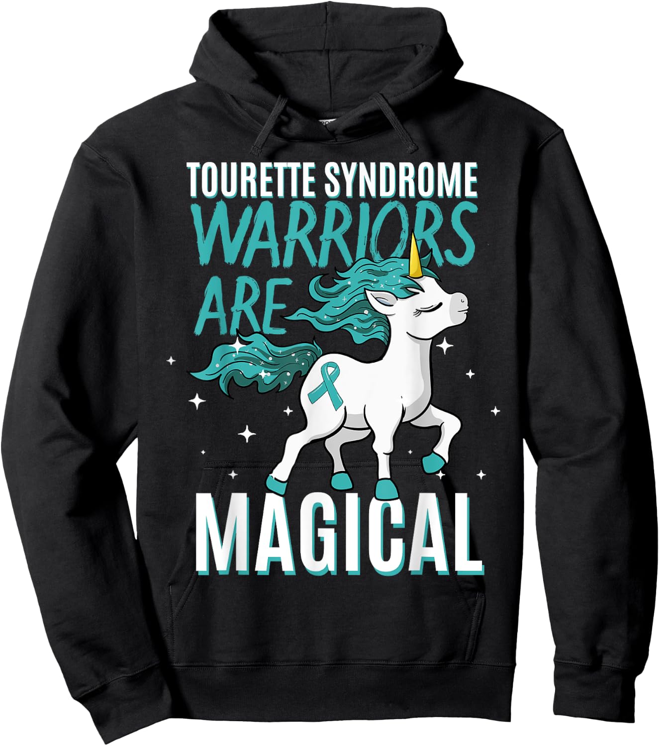 Tourette Syndrome Warriors Are Magical Tourette Syndrome Hoodie - Hoodie | Black