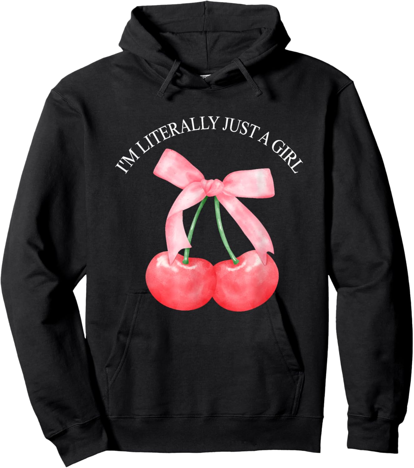 I'm Literally Just A Girl Funny Hoodie - Hoodie | Black