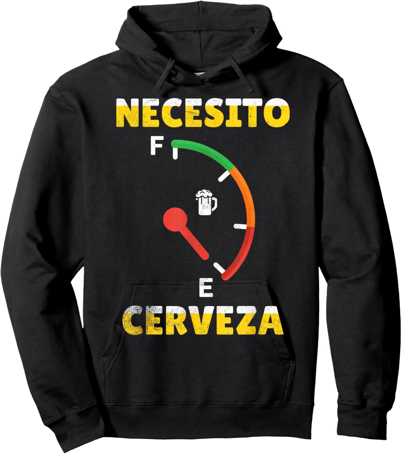 I Need Beer Necesito Cerveza In Spanish Funny Cinco De Mayo Hoodie - Hoodie | Black