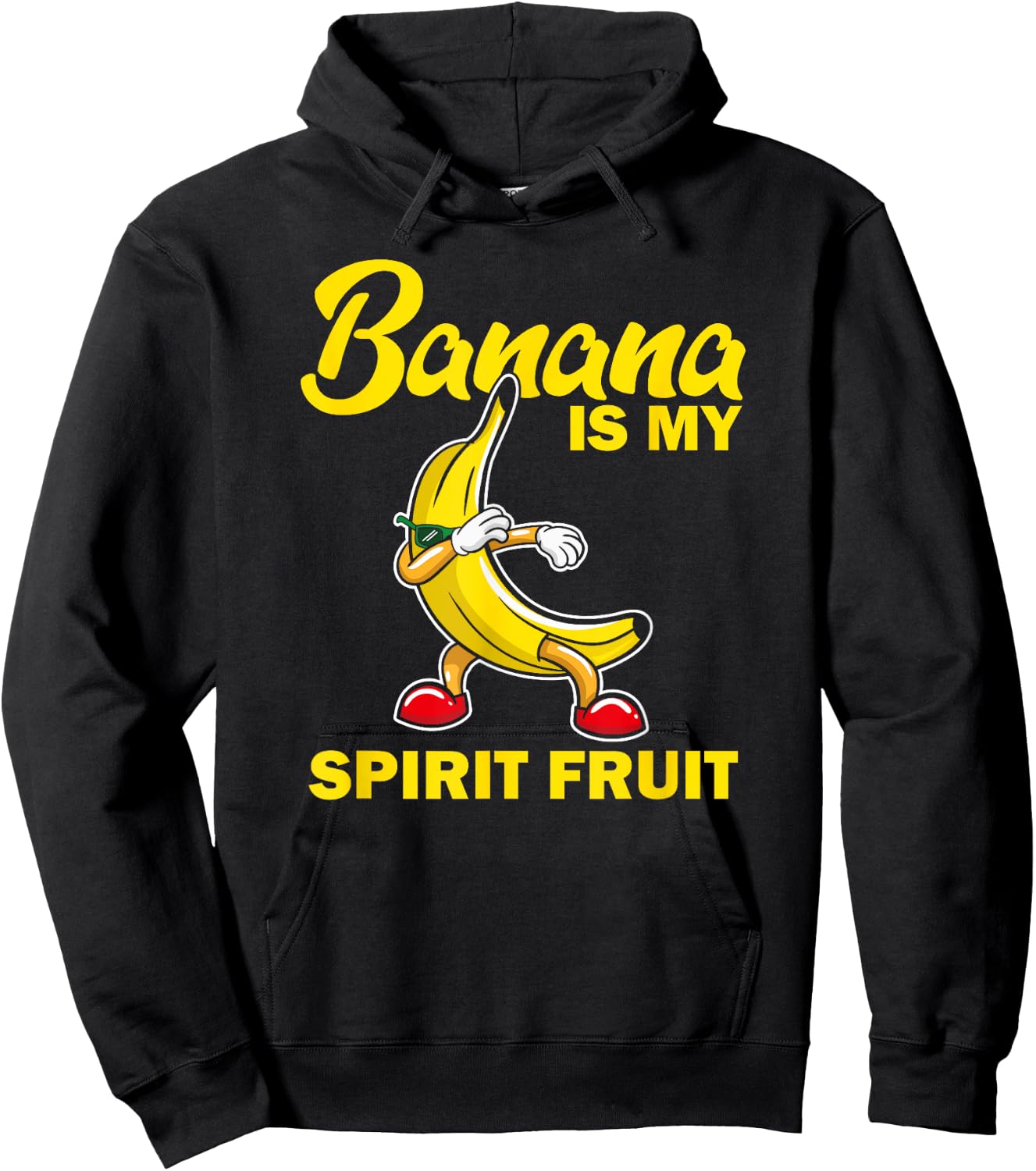 Funny Banana Is My Spirit Fruit Lover Gift Quote Love Gifts Hoodie - Hoodie | Black