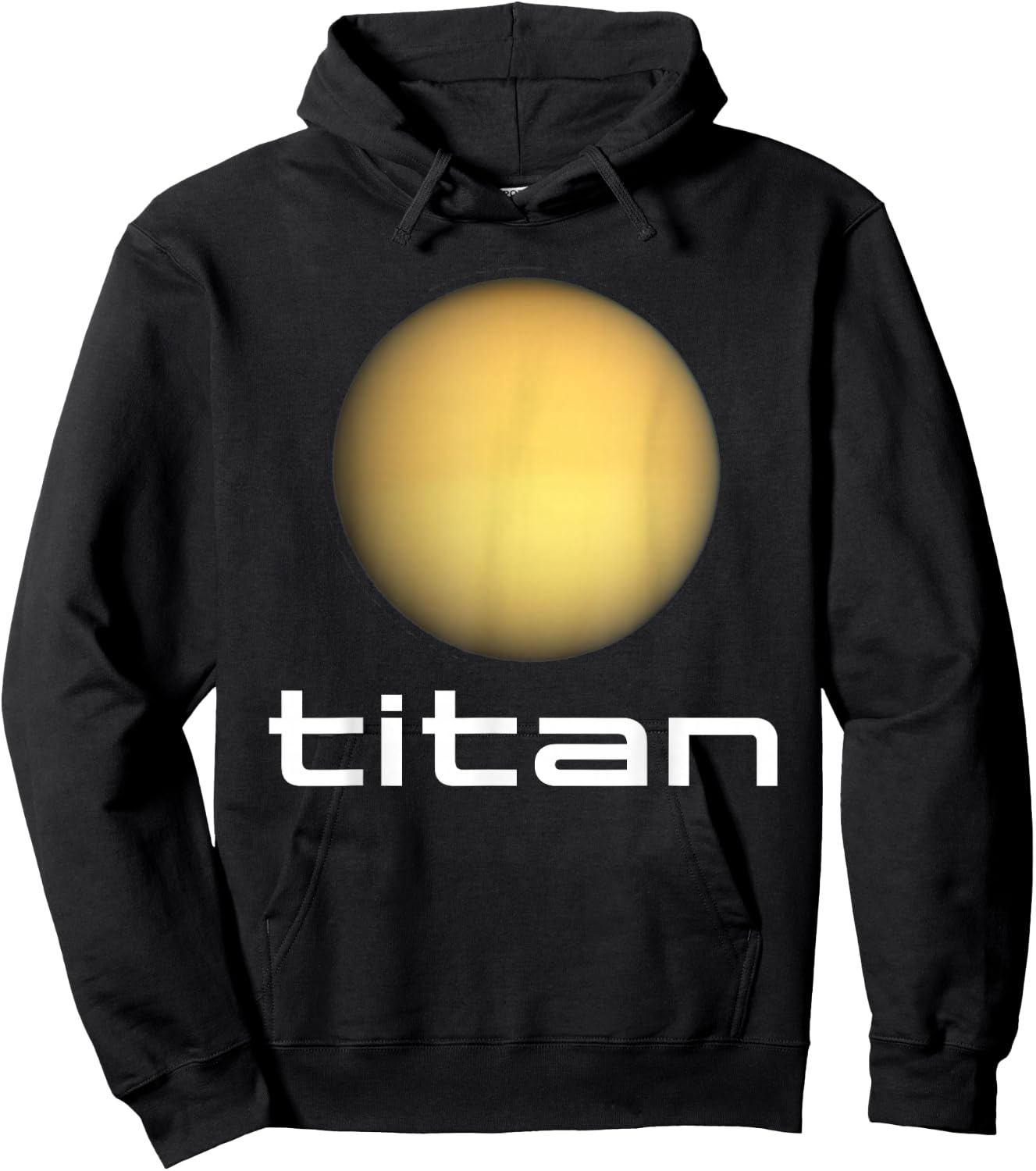 Solar System Saturn Moon Titan Space Astronomy Hoodie - Hoodie | Black