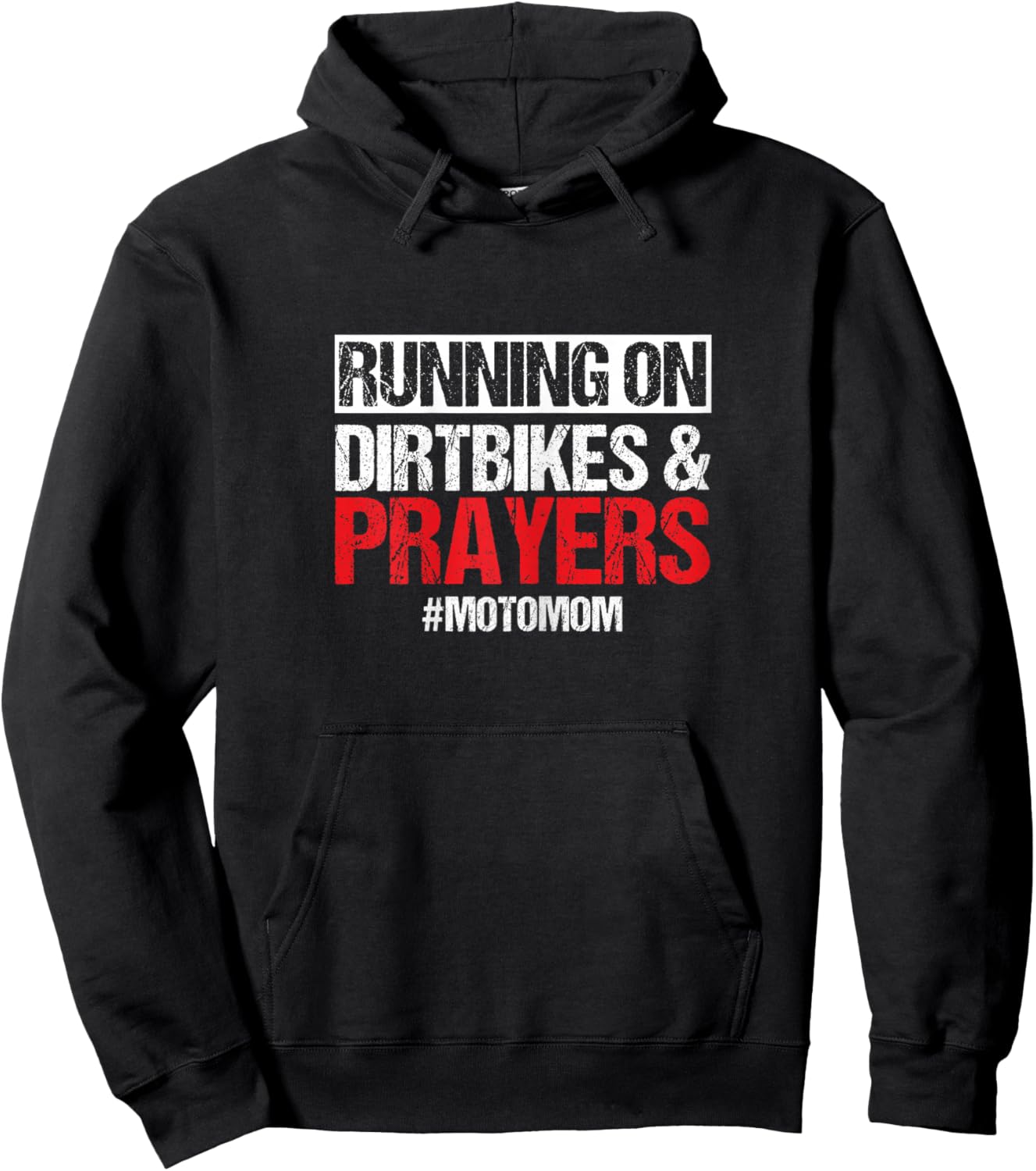 Dirt Bike Motorcycle Motomom Mother Mama Motorsport Biker Hoodie - Hoodie | Black