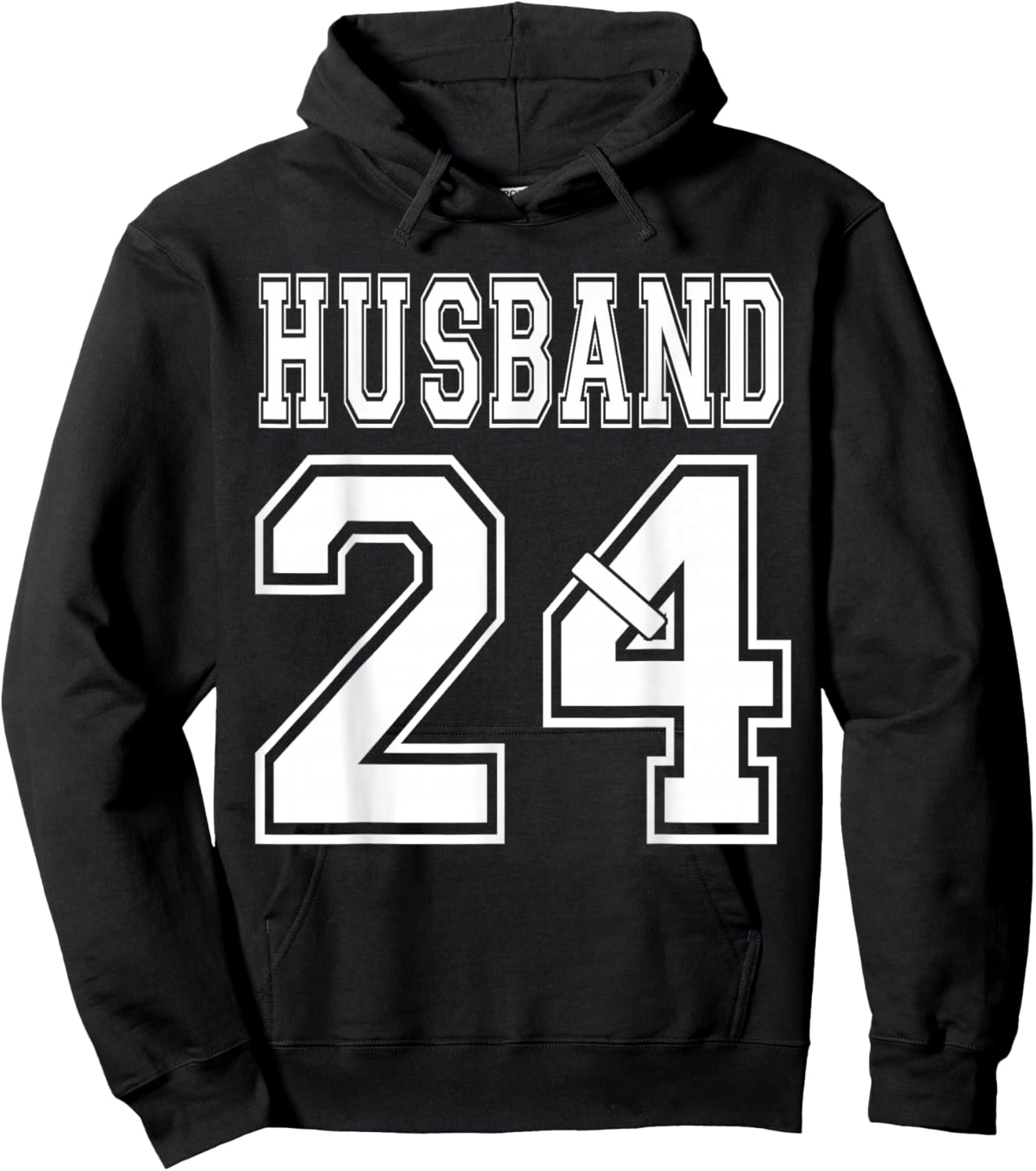 2024 Husband Wife Matching Engagement Party Honeymoon Hoodie - Hoodie | Black