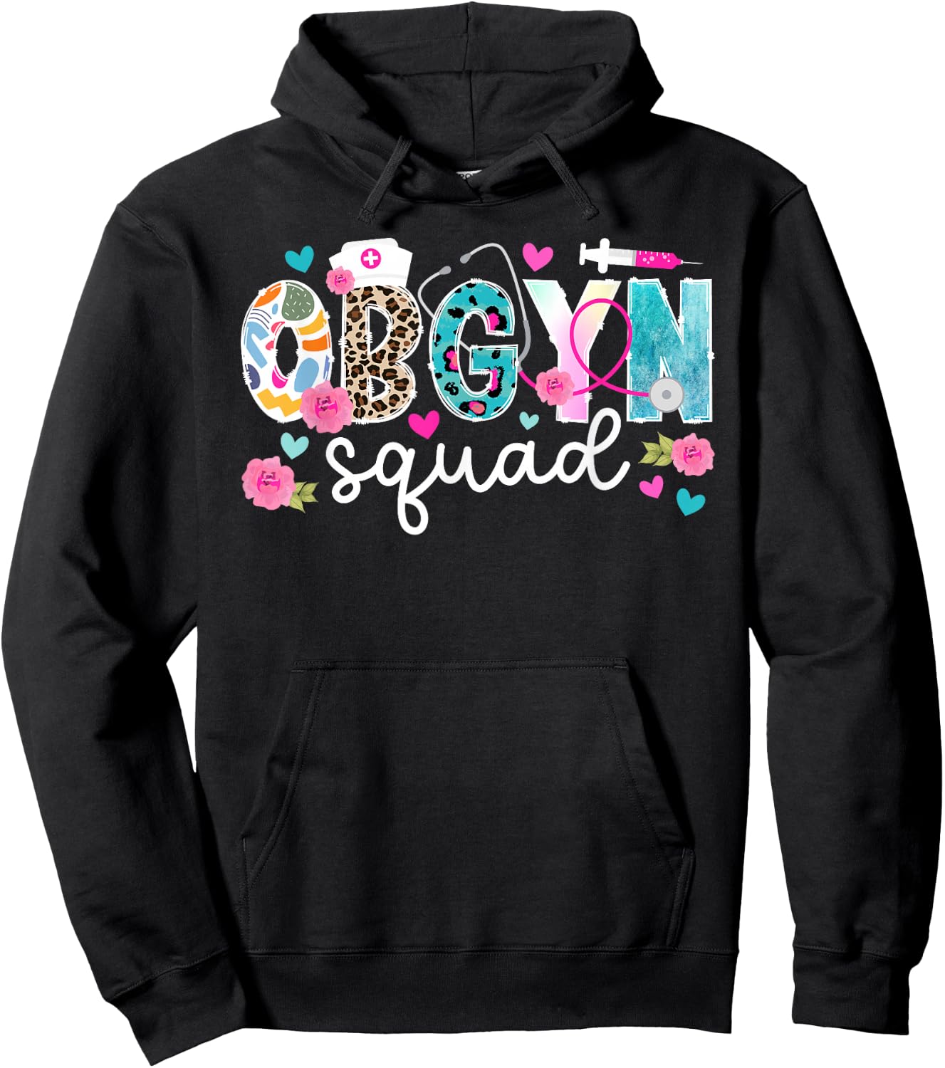 OBGYN Squad OBGYN Appreciation OB-GYN Best OBGYN OB/GYN Crew Hoodie - Hoodie | Black