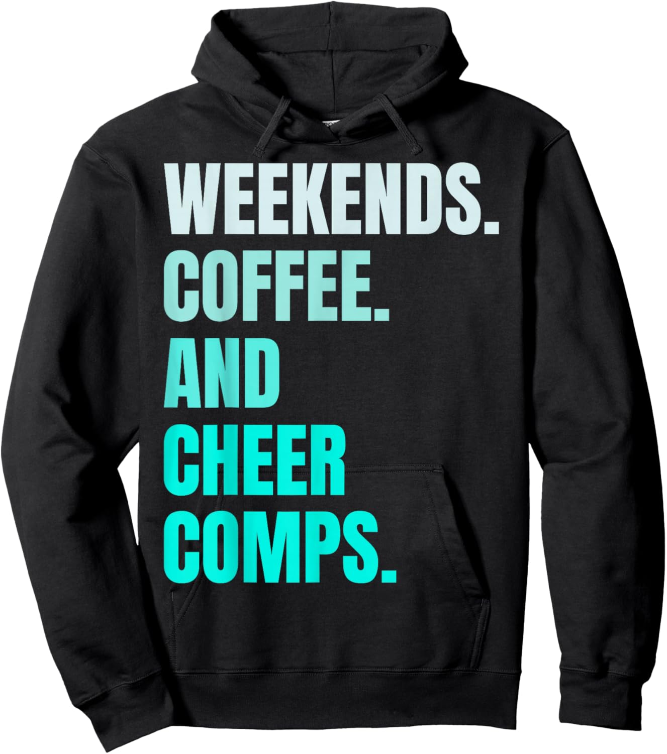 Weekends Coffee And Cheer Comps Retro Cheerleading Lovers Hoodie - Hoodie | Black
