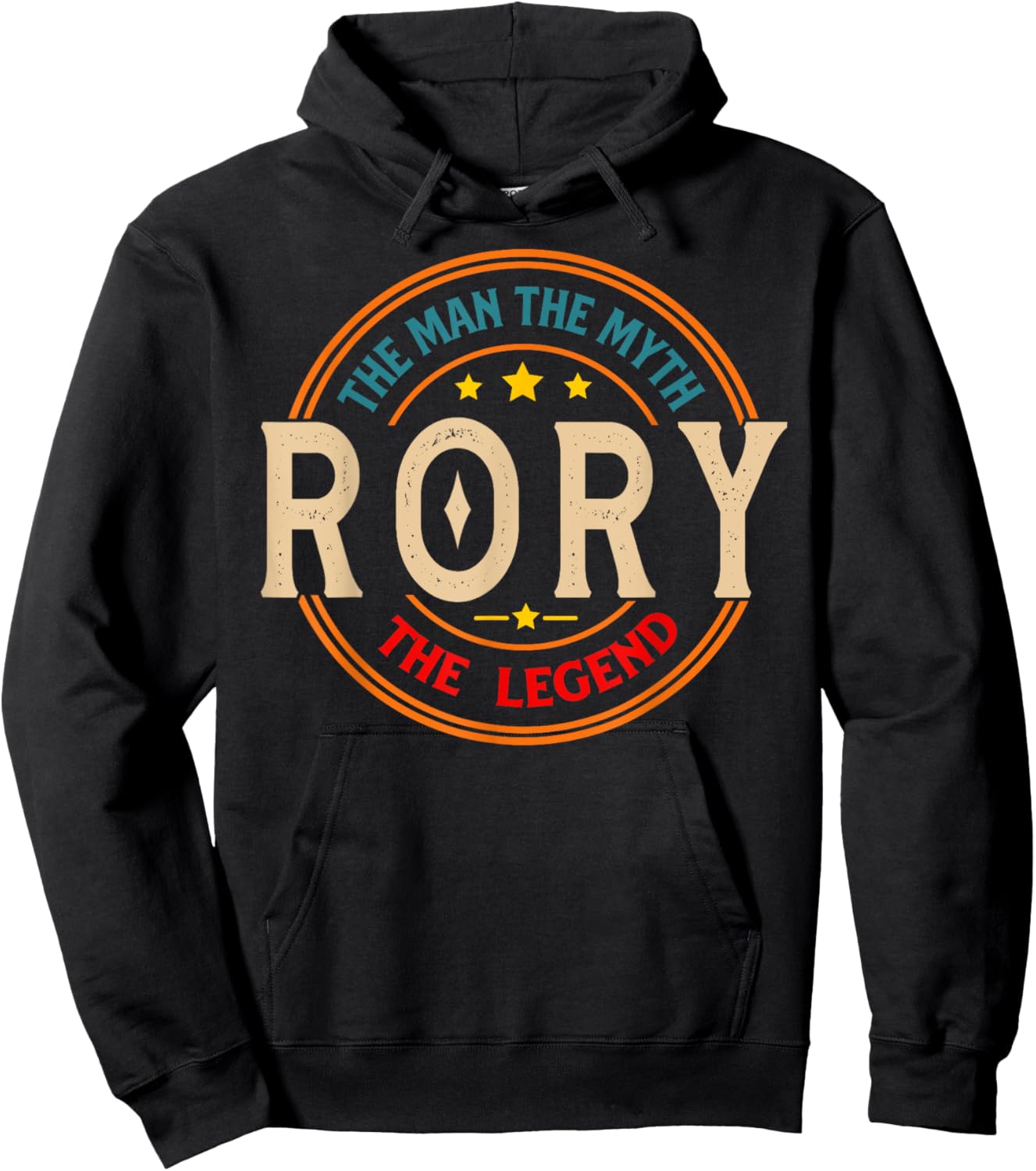 RORY The Man The Myth The Legend Vintage Personalized Hoodie - Hoodie | Black