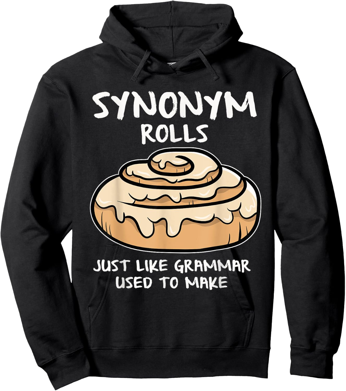 Synonym Rolls Book Lovers Gifts Punctuation Saves Lives Hoodie - Hoodie | Black